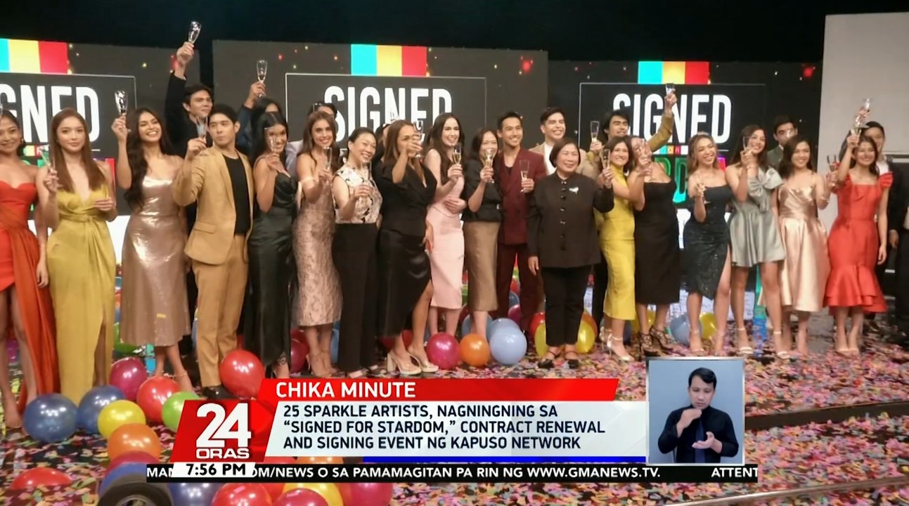25 Sparkle artists, nagningning sa “Signed for Stardom,” contract renewal and signing event ng Kapuso network | 24 Oras