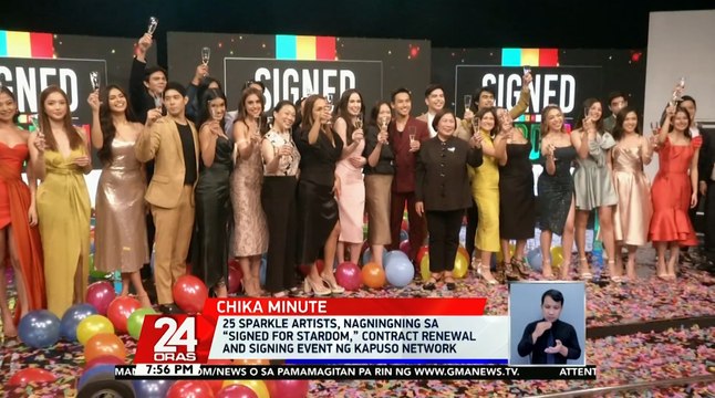 25 Sparkle artists, nagningning sa “Signed for Stardom,” contract renewal and signing event ng Kapuso network | 24 Oras