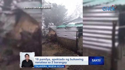 18 pamilya, apektado ng buhawing nanalasa sa 2 barangay | Saksi