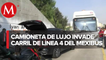 Camioneta choca contra Mexibús tras invadir carril exclusivo en Tlalnepantla, Edomex