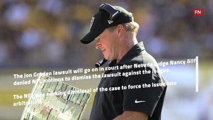 Nevada Judge Denies NFL Bid to Dismiss Jon Gruden Lawsuit