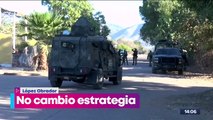 López Obrador descarta cambiar la estrategia de seguridad