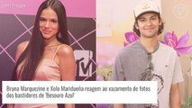 Bruna Marquezine e seu par romântico, Xolo Maridueña, 'surtam' com fotos vazadas do filme 'Besouro Azul'. Veja reação!