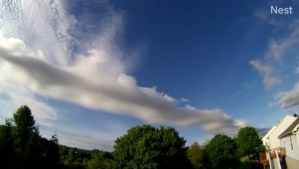 Roll cloud spins over Pennsylvania