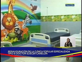 Falcón | Rehabilitada Clínica Popular Especializada Tipo III  Dr. “Eliecer Calderón” en Coro