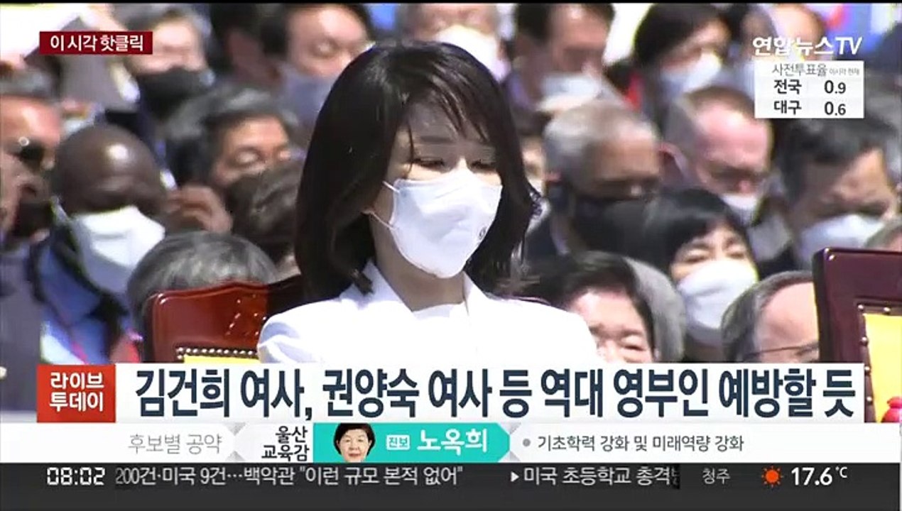 [핫클릭] 김건희 여사, 권양숙 여사 등 역대 영부인 예방할 듯 外