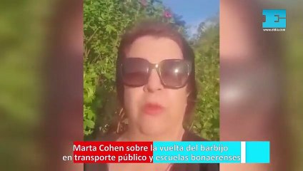 Marta Cohen sobre la vuelta del barbijo en transporte público y escuelas bonaerenses