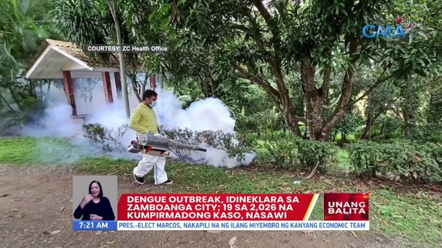 Dengue outbreak, idineklara sa Zamboanga City | UB