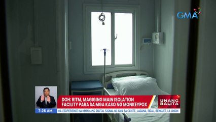 DOH: RITM, magiging main isolation facility para sa mga kaso ng monkeypox | UB