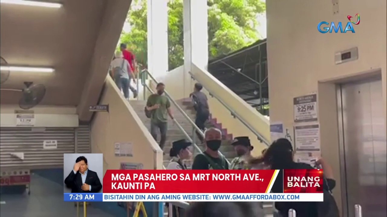 Mga pasahero sa MRT North Avenue, kaunti pa | UB