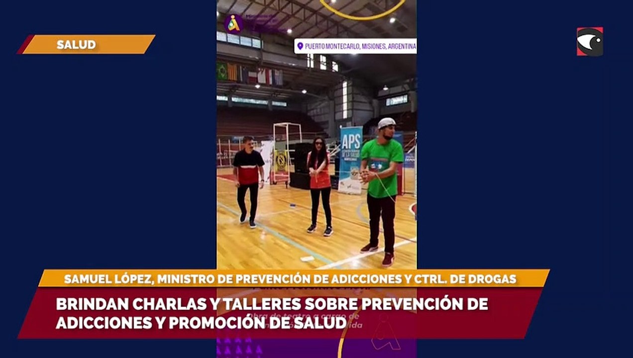 Brindan charlas y talleres sobre prevención de adicciones y promoción de salud para niños y adolescentes