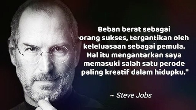 Kata-kata Bijak Terbaik STEVE JOBS tentang Pekerjaan, Bisnis dan Kehidupan