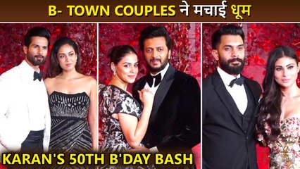 Shahid-Mira, Mouni-Suraj, Riteish-Genelia Madly In Love Couples Attend Karan's 50th B'Day Party