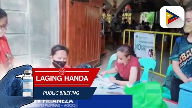 Resbakuna sa simbahan, isinasagawa sa bayan ng Agoo sa lalawigan ng La Union
