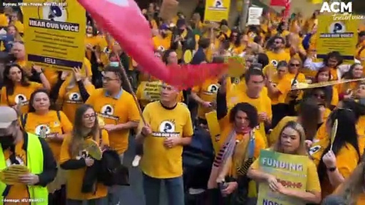Catholic school teachers strike across NSW and...