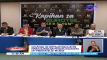 Katapusan ng kontraktuwalisasyon, panawagan ng grupo ng manggagawa kay President-elect Marcos | BT