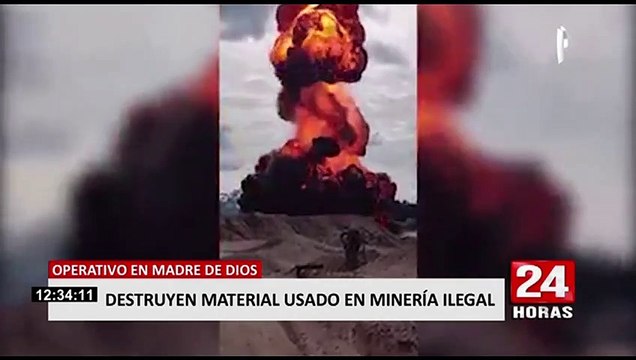 Madre de Dios: destruyen material utilizado en minería ilegal