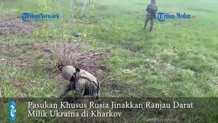 PASUKAN KHUSUS RUSIA Jinakkan Ranjau Darat Milik Ukraina di Kharkov