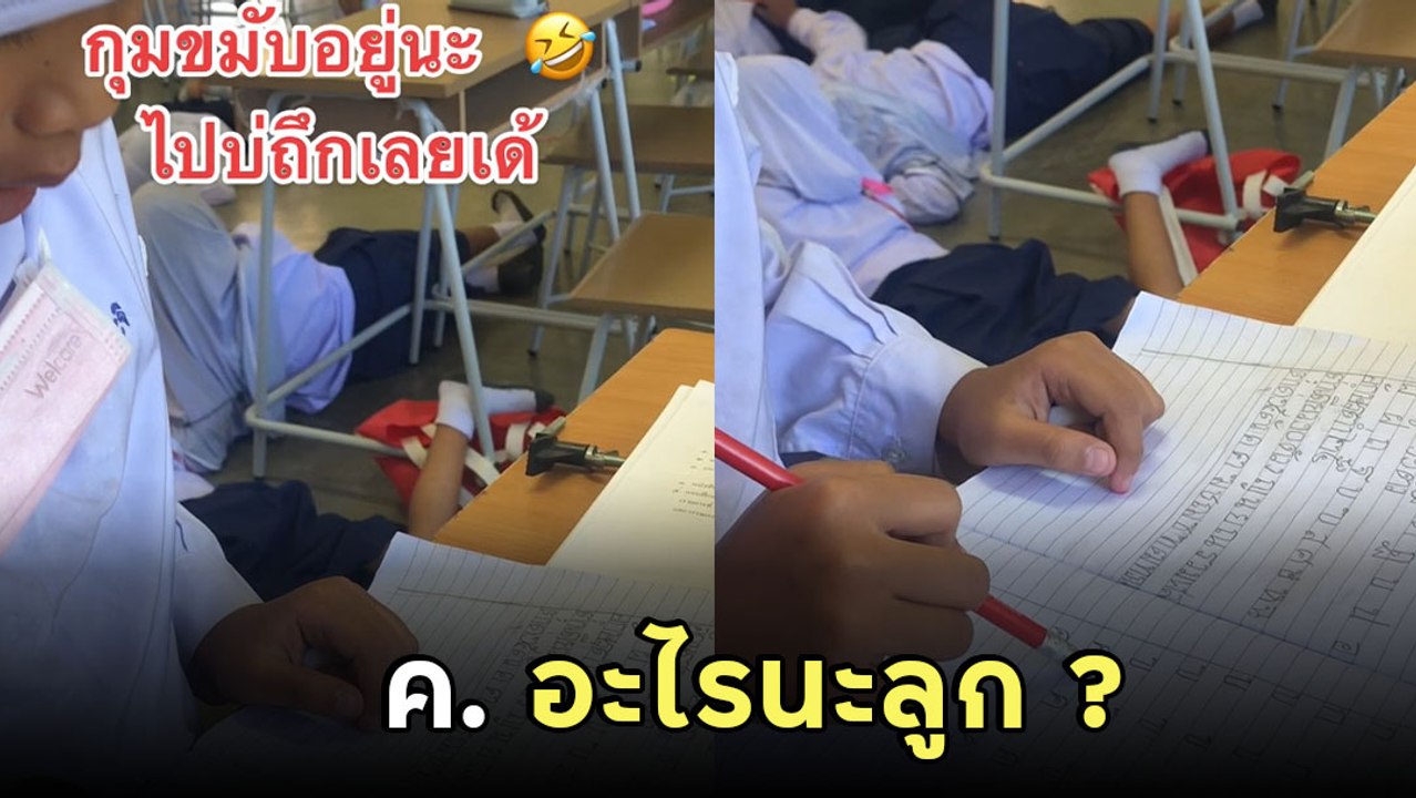 คุณครูกุมขมับ สอนนักเรียนท่อง ก.ไก่ - ฮ.นกฮูก มาสะดุดตรง ค.ควาย ห๊ะ !! คอ..อะไรนะลูก