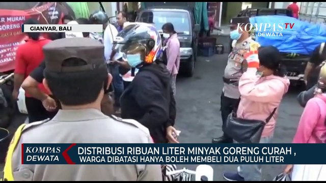 Distribusi Ribuan Liter Minyak Goreng Curah