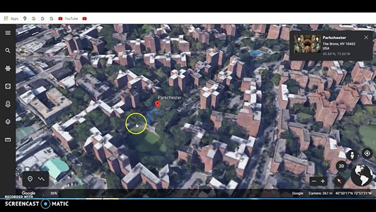 Street view in Google earth