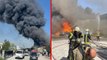 Tekstil fabrikası alevlere teslim oldu! İtfaiye ekipleri yangına müdahale ediyor