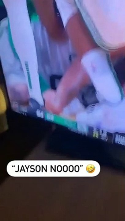 Jayson Tatum really had this fan hoing through it