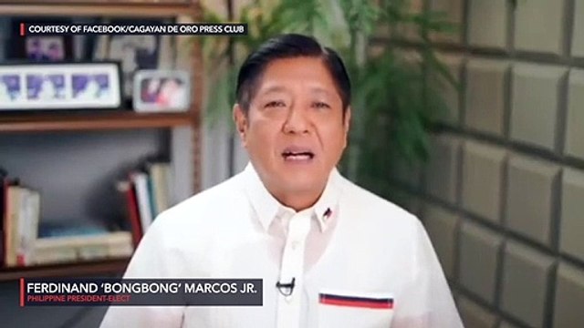 Marcos sends solidarity message to Cagayan de Oro journos on Press Freedom Week