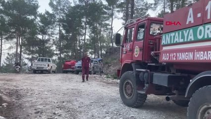ALANYA'DA ORMANLIK ALANDA YANGIN