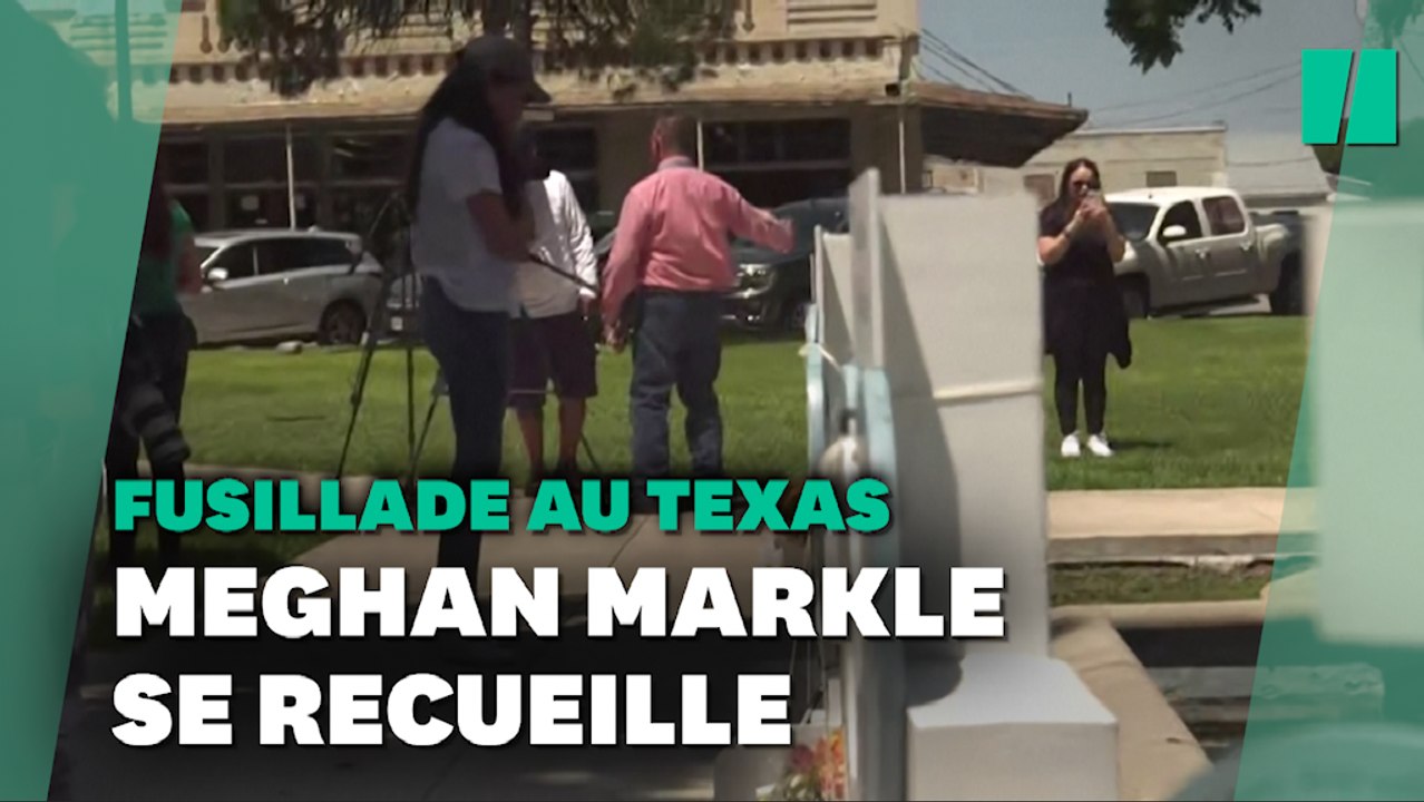 Meghan Markle rend visite au mémorial des victimes de la fusillade au Texas