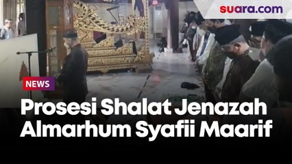 Prosesi Shalat Jenazah Almarhum Syafii Maarif Sebelum Diberangkatkan Ke Pemakaman