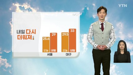 [날씨] 내일 다시 더워져...자외선 지수 높음 '주의' / YTN