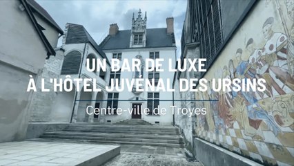 Un bar de luxe à l'hôtel Juvénal des Ursins, à Troyes