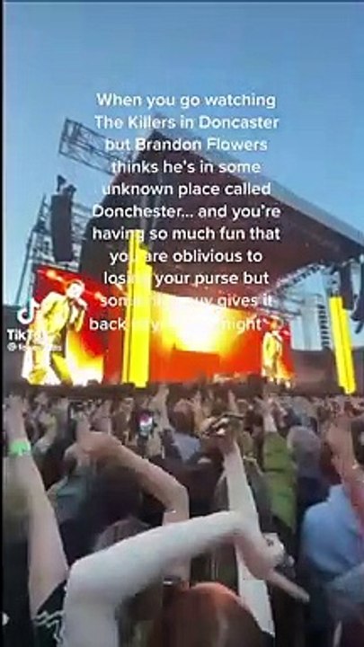 The Killers frontman Brandon Flowers renames Doncaster at huge gig