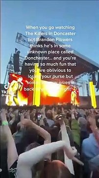 The Killers frontman Brandon Flowers renames Doncaster at huge gig