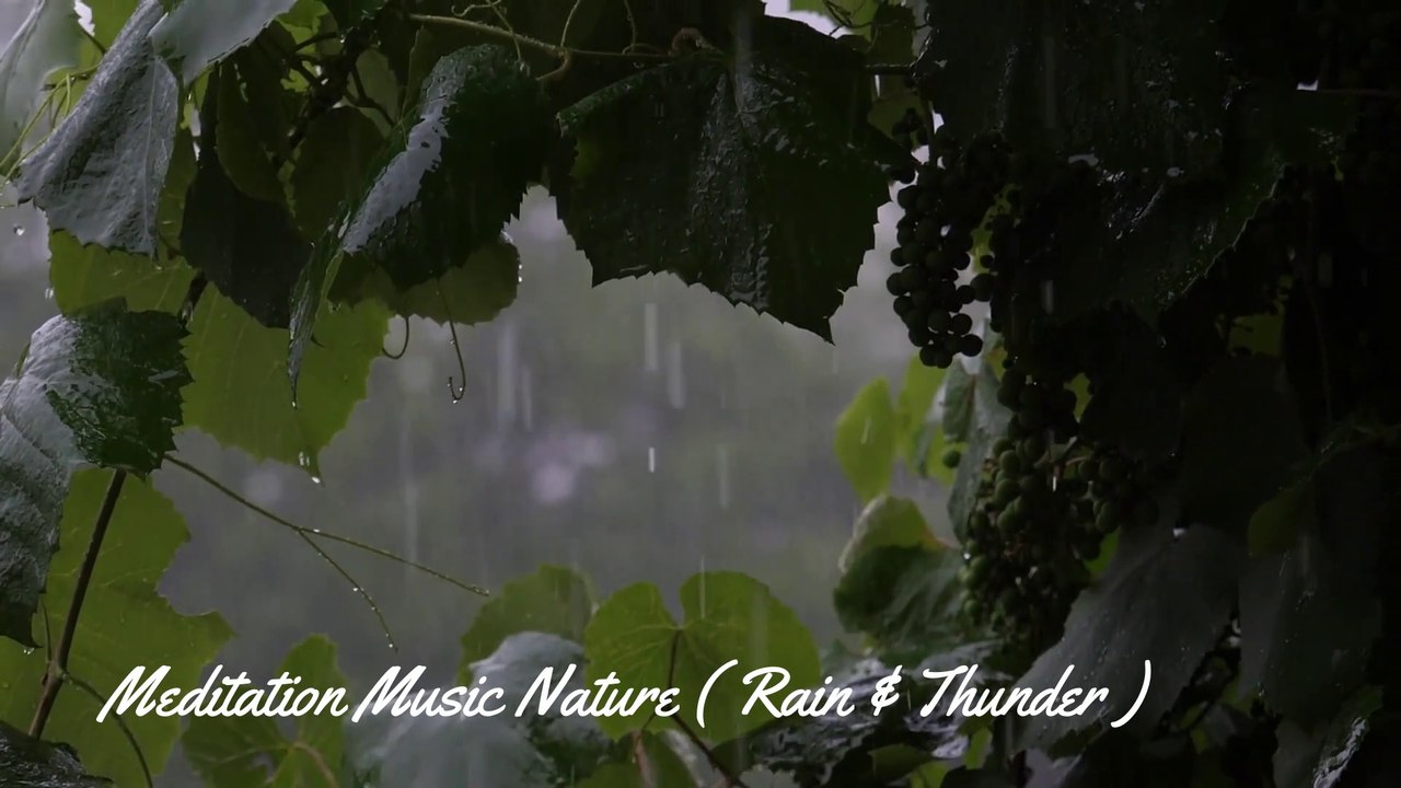 Relaxing & Soothing Music ( Rain & Thunders ) 432 Hz Asmr, Massage, Spa, Reiki, Yoga