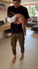 Enzo Zidane et sa fille Sia.