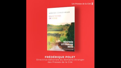 Rentrée littéraire 2022 - La mémoire de l'eau - Miranda Cowley Heller (Éditions  Presses de la Cité)