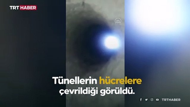 Terör örgütü PKK/YPG kazdığı tünellerin içine hücreler inşa ediyor