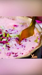 Rose Katori Kulfi dessert