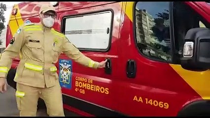 Carro e moto batem na Região Central e motociclista precisa ser socorrido