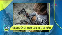 Fabricante del AR-15, que uso Salvador Ramos, promociona arma con la foto de un niño