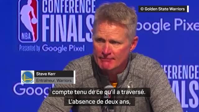 Warriors - Kerr : Difficile de ne pas être très enthousiaste pour Thompson