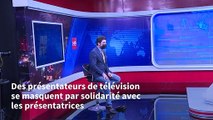 Afghanistan: des présentateurs télé masqués par solidarité avec les présentatrices