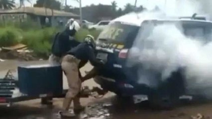 Brezilya'da polis gözaltına aldığı adamı gaz bombasıyla öldürdü