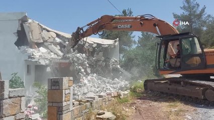Bodrum'da 3 yıldır kaçak yapılarla mücadele devam ediyor