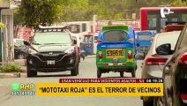 SJL: denuncian asaltos a diario desde mototaxi roja pero en comisaría les piden el número de placa