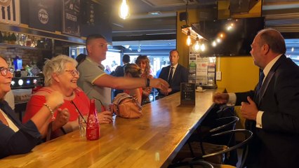 Le garde des Seaux Eric Dupond-Moretti en soutien de Fabien Matras à Draguignan