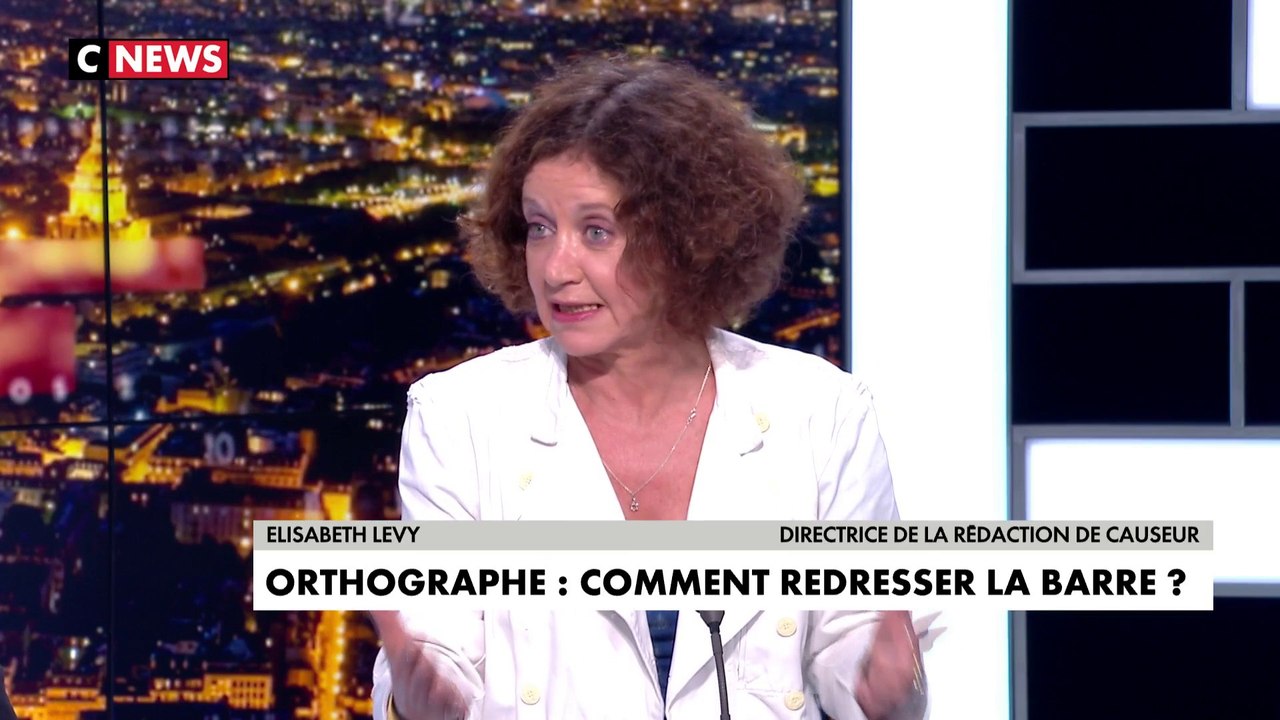 Elisabeth Lévy : «Il y a un problème d’orthographe, de grammaire, d’accord des temps»