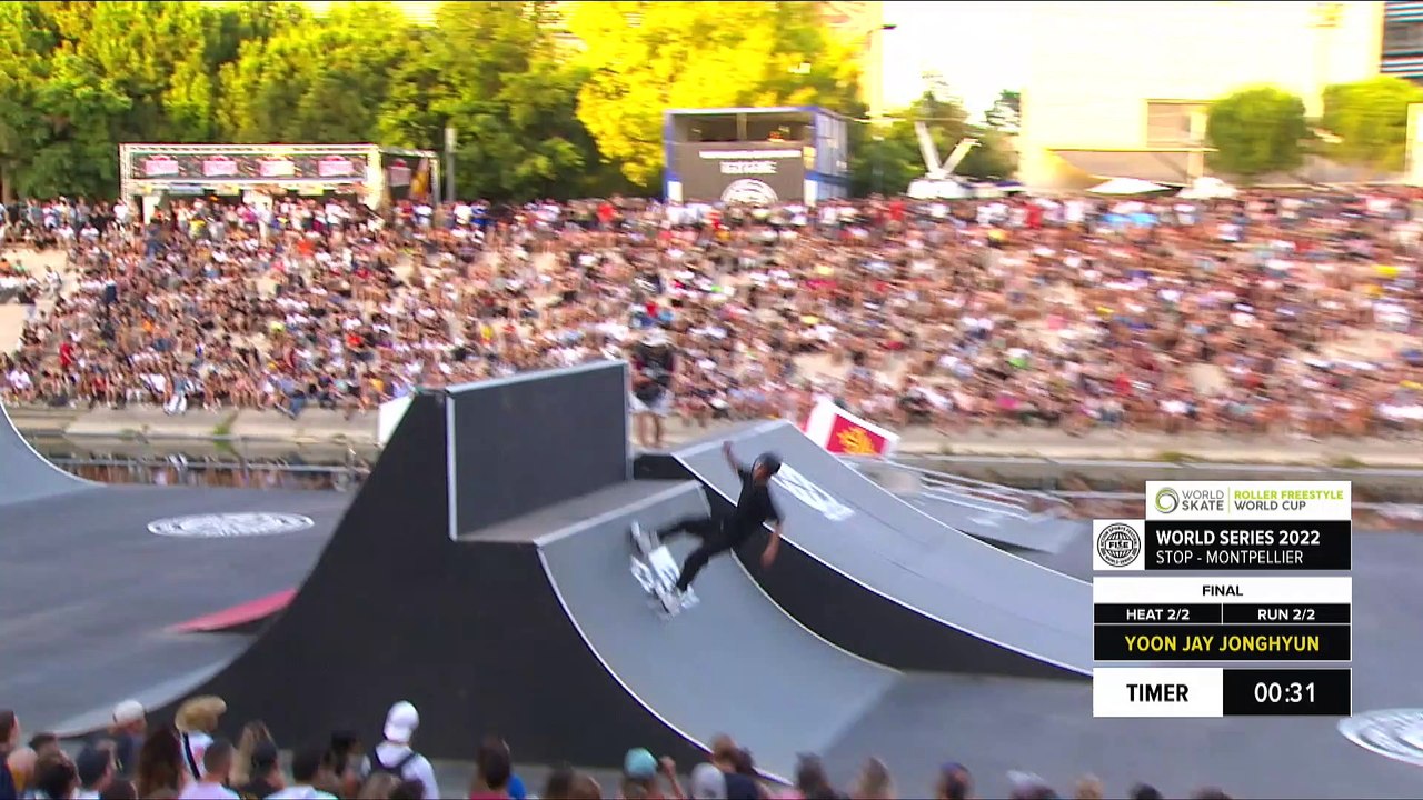 Jay Yoon | 2nd place - WS Roller Freestyle Park World Cup Men Final | #FISEMontpellier 2022